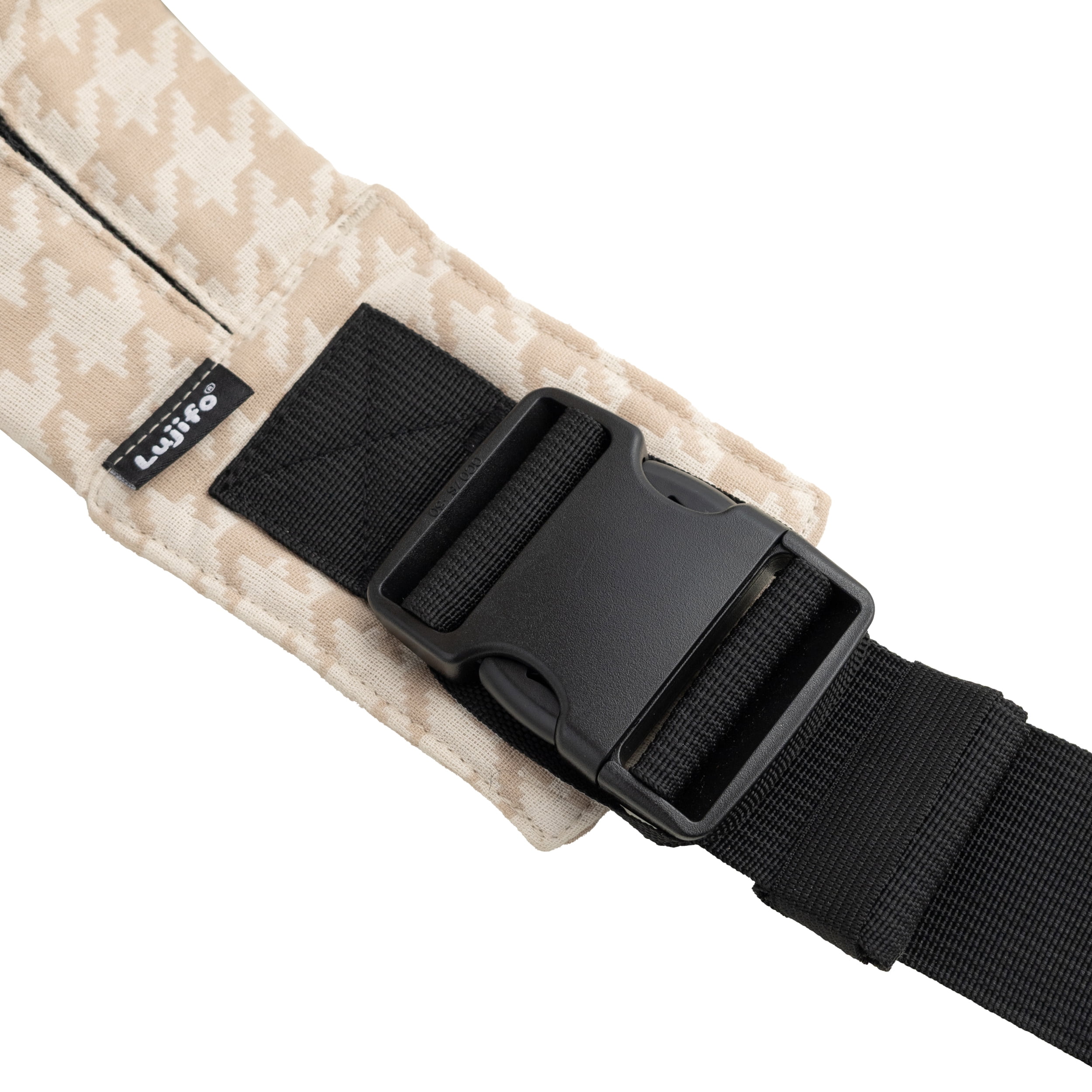 Lujifo Ergonomic Baby Sling, Khaki Houndstooth Toddler Side Carrier