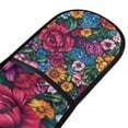 thumbnail image 4 of Yayeee Double Oven Mitt Kitchen Heat Resistant Baking 35" x7" Quilted Glove, Charming Floral Pattern, 4 of 6