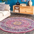 thumbnail image 2 of nuLOOM Paisley Verona Vintage Persian Area Rug, 6', Pink, 2 of 5