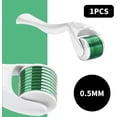 thumbnail image 2 of Rouleau à Barbe, 0,5 Mm, Rouleau de Croissance de Barbe, Rouleau à Barbe Micro, Rouleau à Barbe, Rouleau à Derma pour la Croissance de la Barbe (Vert Blanc), 2 of 5