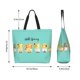 thumbnail image 5 of Balery Hello Spring Sunflower Gnomes Bolsa Tote Estilo Estético con Cremalleras, Bolsa de Hombro, Bolsa de Compras Grande y Plegable, 5 of 8