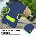 thumbnail image 5 of Dteck Case for Samsung Galaxy Tab A8 10.5 2022 tablet SM-X200/X205, Heavy Duty Hybrid Rugged 3 Layer Full Body Protection Case with Built-in Kickstand,Navy+Green, 5 of 8