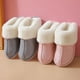 thumbnail image 4 of Pantuflas de gamuza con boca grande Mao para hombre y mujer, pantuflas de interior para el hogar, cálidas pantuflas Mao Mao para otoño e invierno, 4 of 6