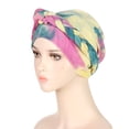 thumbnail image 4 of iHPH7 Head Wraps for Black Women Chemo Turbans for Women Pre Tied Head Scarf for Women African Turbans for Women African Head Wraps, Yellow One Size, 4 of 5