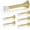 Gold, variant on Door Stoppers, 18 Pack Satin Nickel Spring Door Stops with Rubber Bumper, Door Stoppers for Bottom of Door