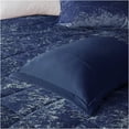 thumbnail image 4 of JERFIT Navy Crushed Velvet Comforter Set with Decorative Pillow, Diamond Quilted Hypoallergenic Bedding Set for Twin/Twin XL Size, 4 of 10