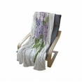 thumbnail image 4 of Lilac Soft Flannel Fleece Throw Blanket, Illustration of a Posy of Rural Meadow Blossoms Feng Shui Soulful Nature Theme, Cozy Plush for Indoor and Outdoor Use, 50" x 60", Multicolor, by Ambesonne, 4 of 6