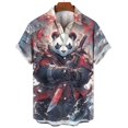 thumbnail image 3 of Nuevas camisas de animales para hombres, ropa con estampado 3D de panda y orco, camisas y blusas casuales de moda para hombres, ropa de hombre de alta calidad, 3 of 4