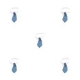 thumbnail image 2 of Corbata para mascotas Greeniant accesorio de moda azul gris S31cm, 2 of 6