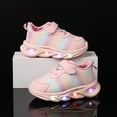 thumbnail image 5 of Pimfylm Light Up Athletic Shoes Boys Toddler Girls Led Shoes Kids Light Up Sneakers Pink,Size for US 6, 5 of 6