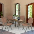 thumbnail image 6 of ARDEN Outdoor Dining Chair Cushion 20 x 20, Water Repellent, Fade Resistant 20 x 20, Rust Red Brushed Texture, 6 of 11