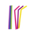 thumbnail image 2 of Feiqiong 2019 Eco Friendly Drinking Straw Colorful Reusable Soft Silicone Straws\+Cleaner Brush Birthday Wedding Party Straw Sets 6, 2 of 4