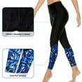 thumbnail image 3 of Women's Swimsuit Bottom High Waist Print Sport Legging Swim Pant, 3 of 6
