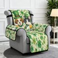 thumbnail image 2 of TSOVTHRID Shamrock Dog Cat Recliner Sofa Cover Washable Recliner Slipcover Green Hat Print Non-Slip 1 Seat Couch Furniture Protector Covers with Pockets for St. Patrick's Day Decoration, 2 of 7