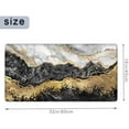 thumbnail image 2 of Large Gaming Mouse Pad, Black White Gray Gold Marble XXL Big Desk Pads PC Keyboard Waterproof and Non-Slip 31.4 x 15.7inches 3mm Thick Table Mat,Ideal Partner for Work & Laptop, 2 of 6