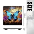 thumbnail image 2 of Bathroom Scale, Highly Accurate Digital Body Scale,Precisely Measures Weight up to 400 lbs-Blue Butterfly With In The Purple Roses Background, 2 of 4