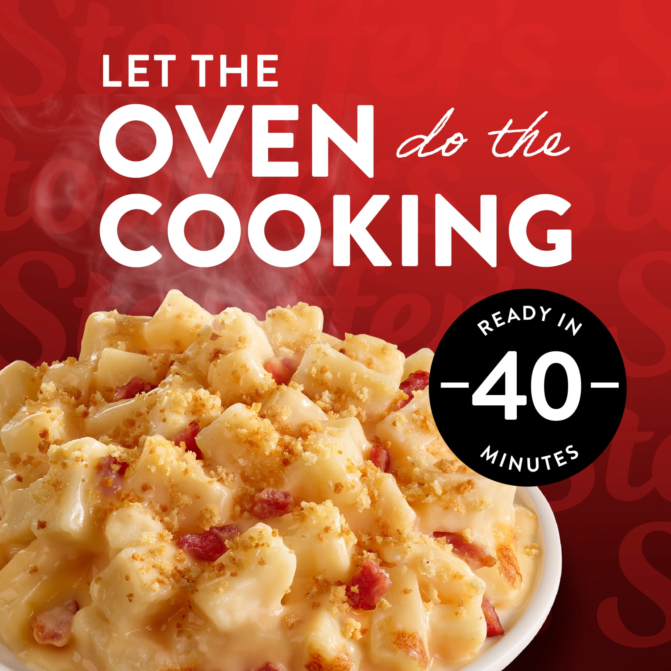 Stouffer’s Cheddar Potato Bacon Bake, Single Serve Frozen Meals, Frozen Dinner, 10 oz (frozen)