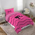 thumbnail image 4 of Barbie "Barbie Chevron" Twin/Full Comforter & Pillowcase, 4 of 7