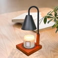 thumbnail image 4 of Lámpara de cera para derretir velas aromáticas eléctricas, luces de noche decorativas, luz de fusión de cera para sala de estudio, hogar, sala de Negro BLESIY lámpara calentador de velas, 4 of 6