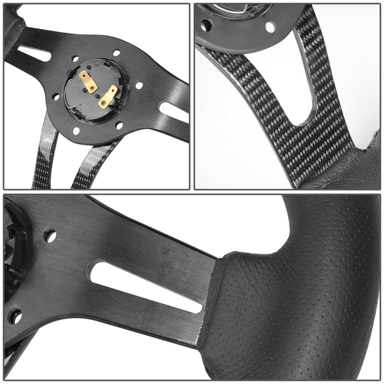 NRG Innovations NRG-RST-002RCF Carbon Fiber Aluminum 6-Bolt 320mm
