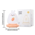 thumbnail image 2 of 1piece Cute Piggy Tiger Rabbit Panda Shape Usb Silicone Children Sleep Night Light Rechargeable Bedroom Bedside Atmosphere Light Gift For Student Boys And Girls, 2 of 4