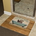 thumbnail image 6 of 20x32 inches Rustic Bathroom Rug - Otter Wash Your Paws - Cute Design, Non-Slip Backing, Perfect for Cozy Home Decor, Bathroom, Kitchen, Easy to Maintain, Soft Material, 6 of 8