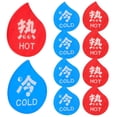 thumbnail image 4 of 5 pares de señales de marcado de temperatura del agua señales de advertencia de aviso de frío caliente para baño de hotel, 4 of 6
