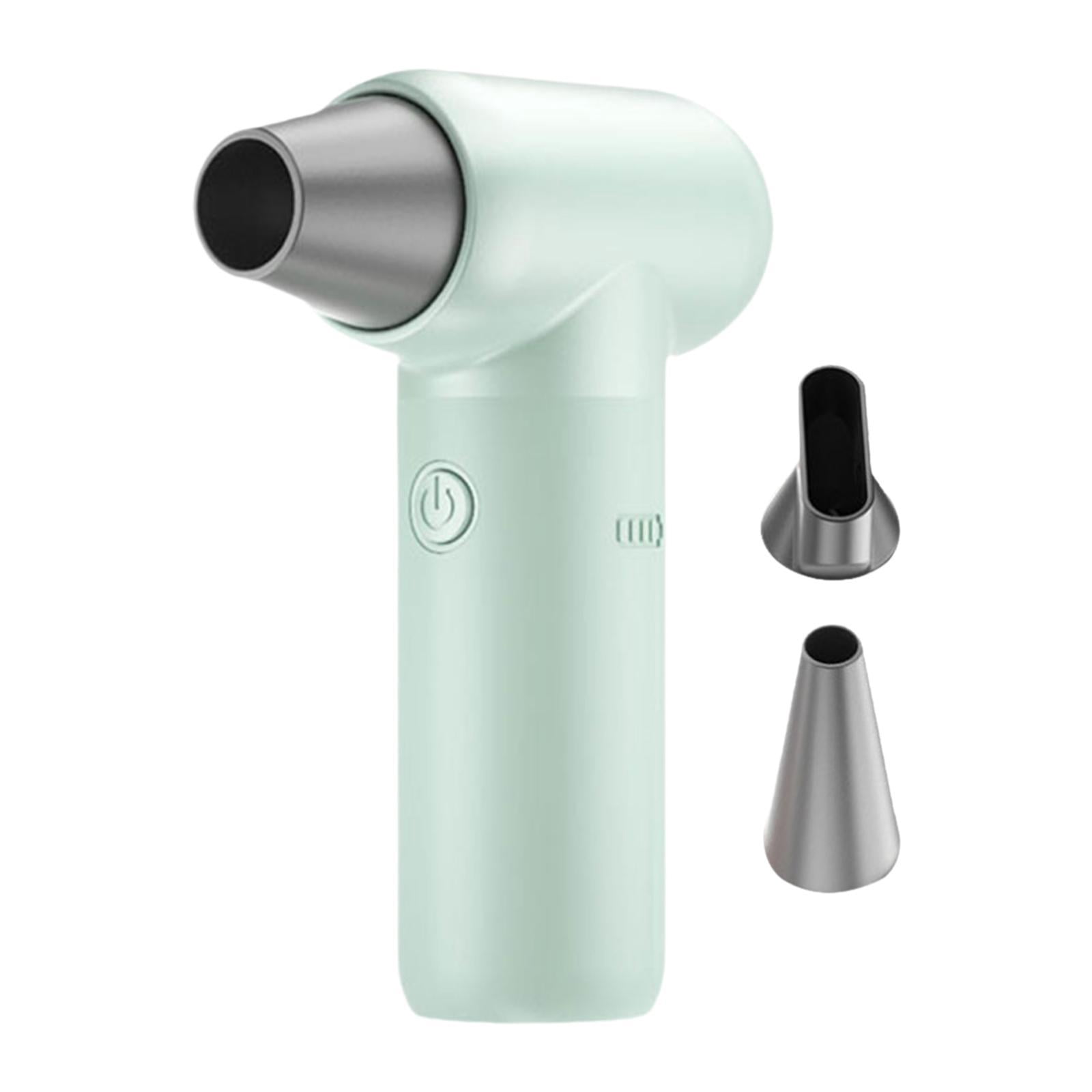 TISHITA Air Duster Cordless fan Portable Quick Dry Engine Fan Dust Blower for Pet Hair Drying Laptop Computer Cleaning Salon Car Green