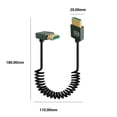thumbnail image 2 of Yucurem 8K Hdmi-compatible To Hdmi-compatible 2.1 Coiled Cable 48Gbps (A To A Up), 2 of 10