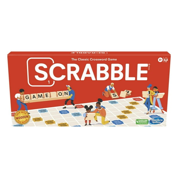 Jeu de société Hasbro Scrabble, le jeu de mots croisés classique (anglais) À partir de 8 ans