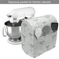 thumbnail image 2 of Dandelion Stand Mixer Cover, Continuous Simplistic Pattern of Neutral Soft Herbs in Muted Tones, Kitchen Appliance Organizer Bag Cover with Pockets, 5 Quarts, Taupe Grey Pale Taupe, by Ambesonne, 2 of 4