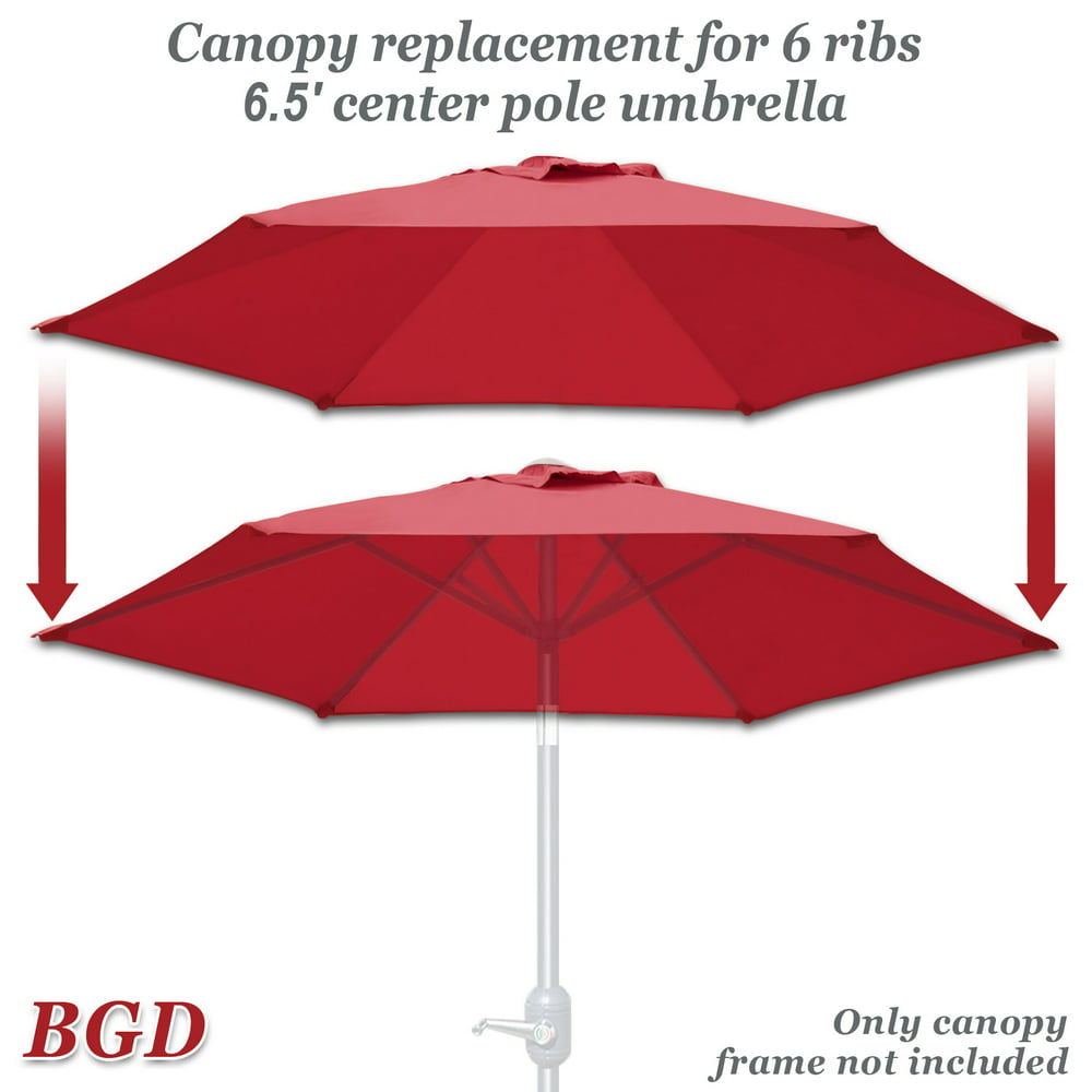 Strong Camel Replacement Umbrella Canopy Cover For 6 Ribs Patio
