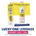 thumbnail image 2 of Lucky One Raspberry Vodka Lemonade, 4 Pack, 12 fl oz Single Serve Cans, 355ml Serving Size, 2 of 8