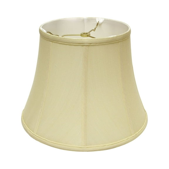 Slant Modified Bell Softback Lampshade with Washer Fitter, Antique White