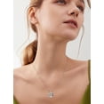 thumbnail image 6 of CACA LADY Fox Necklace 925 Sterling Silver Blue Crystal Pendant Moon Fox Necklace Animal Jewelry Gifts for Women Mom Mothers Day Gifts, 6 of 6