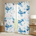 thumbnail image 2 of Castle Fairy Kawaii Airplane Blackout Curtains Set of 2 (52x84 Each) for Boys Children Teens,Starry Sky Window Curtains,Pink Blue Curtains and Drapes,Breathable Home Decor, 2 of 6