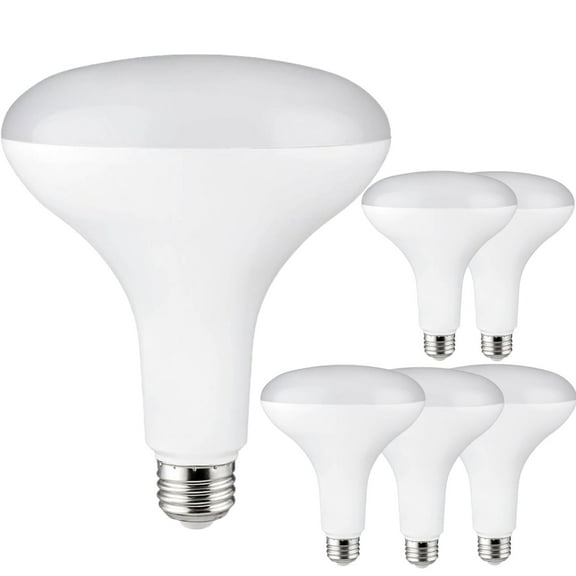 Diodesy- Pack of 6 BR40/LED/12W/940 BR40 LED Reflector Light Bulb, Indoor Flood Light, CRI90, 4000K Cool White, 12W (85W Equivalent), 1150 Lumen, Interior Dimmable Recessed Can Light Bulbs, ETL Listed