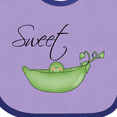 thumbnail image 4 of Inktastic Sweet Pea Girls Baby Bib, 4 of 4