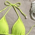 thumbnail image 4 of Warop Women's Solid Color Padded Triangle Bikini Set, Separate Swimsuit for Beach and Pool, 4 of 8