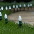 thumbnail image 4 of Wintergreen Lighting C7 Cool White OptiCore Faceted LED Pathway Light Kit, 25 Lights, 12" Spacing, Green Wire, 25 ft, 4 of 8