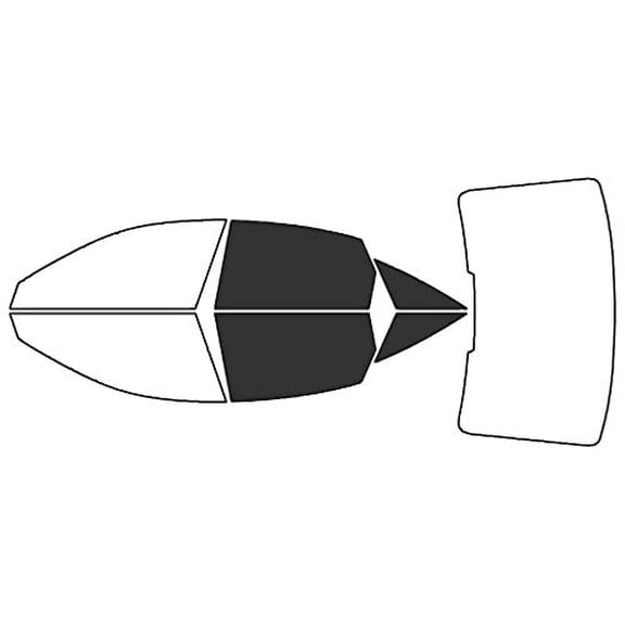 Rvinyl Window Tint Kit Compatible with Audi A6 2019-2024 (Sedan) - Back Precut Kit - 20%