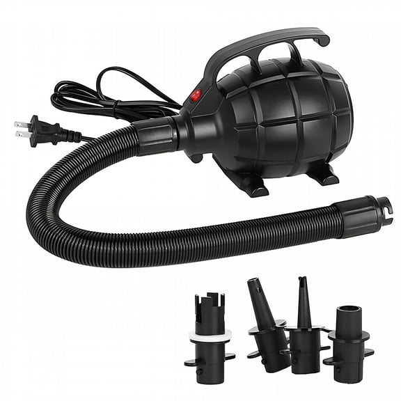 ZEPARO Portable 500W Electric Pump Air Mattress Pump Air Bed Pool Toy Raft Boat Quick Inflation Electric Air Pump for Inflatables