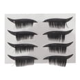 thumbnail image 1 of Juego de 4 pares de delineadores de ojos y pegatinas para pestañas postizas, autoadhesivas, impermeables, reutilizables, fáciles de usar, color negro, 1 of 14