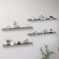 thumbnail image 1 of vidaXL Wall Shelves 4 pcs Grey 100x9x3 cm, 1 of 5