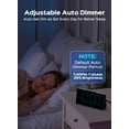 thumbnail image 4 of Mpow Wireless Sync Time Digital Alarm Clocks for Bedrooms, Digital Clock with 4 Level Brightness + Off, Dual Customizable Alarms, USB Port, Power-Off Memory, Snooze, 12/24H/DST, Bedside Clock, 4 of 8