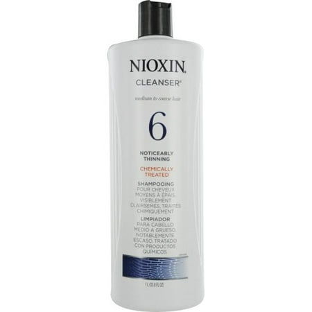System 6 Cleanser For Medium/Coarse Natural Noticeably Thinning Hair By Nioxin - 33.8