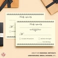 thumbnail image 3 of Tarjetas de devolución de boda RSVP con impresión superfina en forma de S de 4 x 6 cm con sobres, 3 of 6