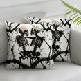 thumbnail image 3 of skeletons skulls tree branch Home Decor Double-Sided Print, Short Plush Pillows Cushion Cases Home Furnishing, 3 of 8
