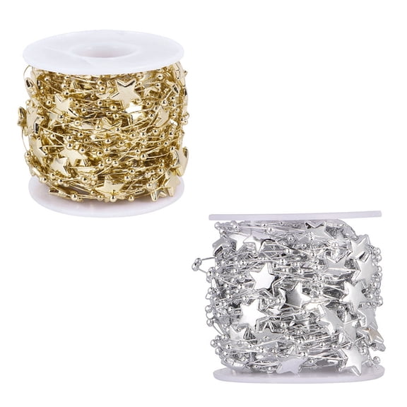 SEWACC 2 Rolls Plastic Beads For Jewelry Making Diy Bead String Accessory