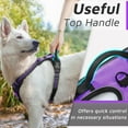 thumbnail image 5 of Dog Harness for Large Dogs, No Pull Service Vest with Reflective Strips and Control Handle, Adjustable and Comfortable for Easy Walking, No Choke Pet Harness with 2 Metal Rings, Pink, L, 5 of 9